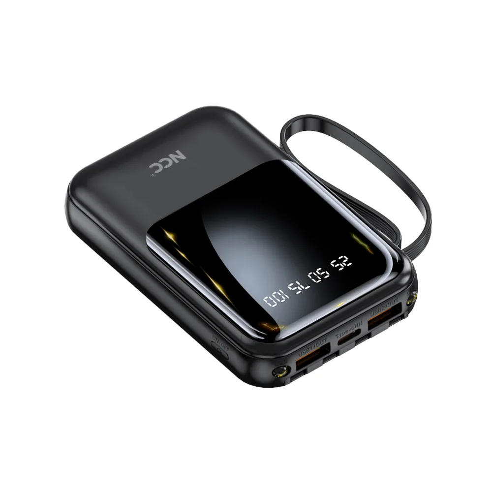 NCC BP13 10000mah 10W Power Bank with Built-in Charging Cable - Image 3