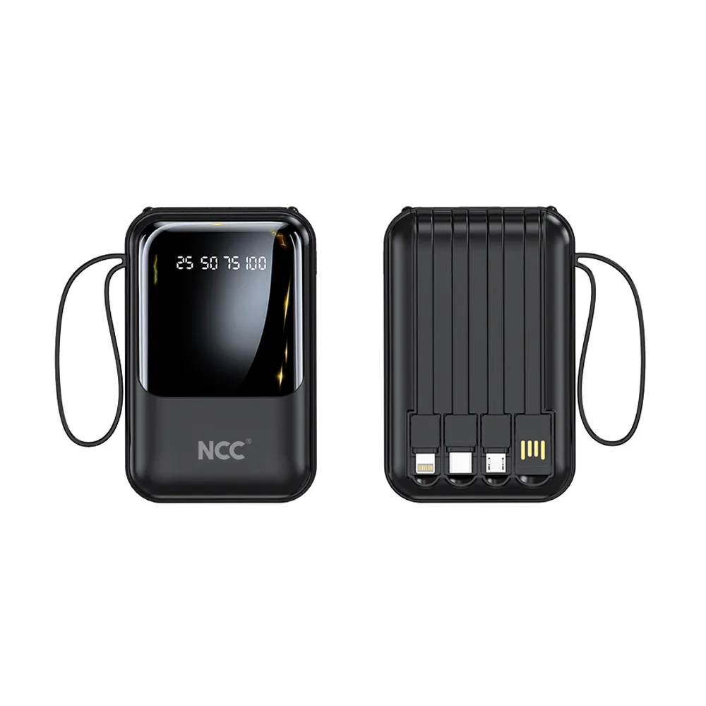 NCC BP13 10000mah 10W Power Bank with Built-in Charging Cable