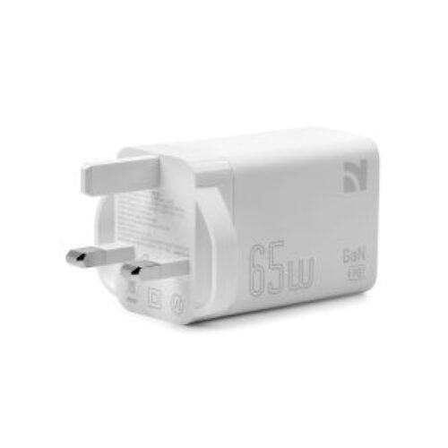 NCC Flash Link Series 65W GaN USB-A+C+C Fast Wall Charger | UK & EU Plug