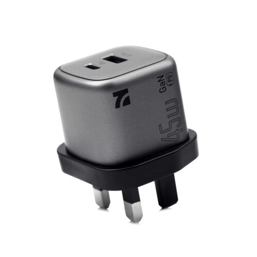NCC RC Series 45W GaN USB-A+C Fast Wall Charger | UK & EU Plug