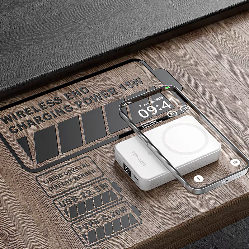 15W 10000mAh Wireless Fast Charging Power Bank For Multiple Devices - Image 6