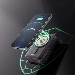 High Quality 10000mAh Type-C Port Digtal Display PD15W Wireless fast charging Power Bank - Image 6